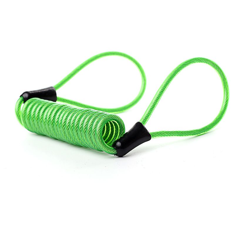 Security Anti-Theft Portable Elastic Spring Rope Motorcycle Wheel Disc Brake Lock Cable Wire smile