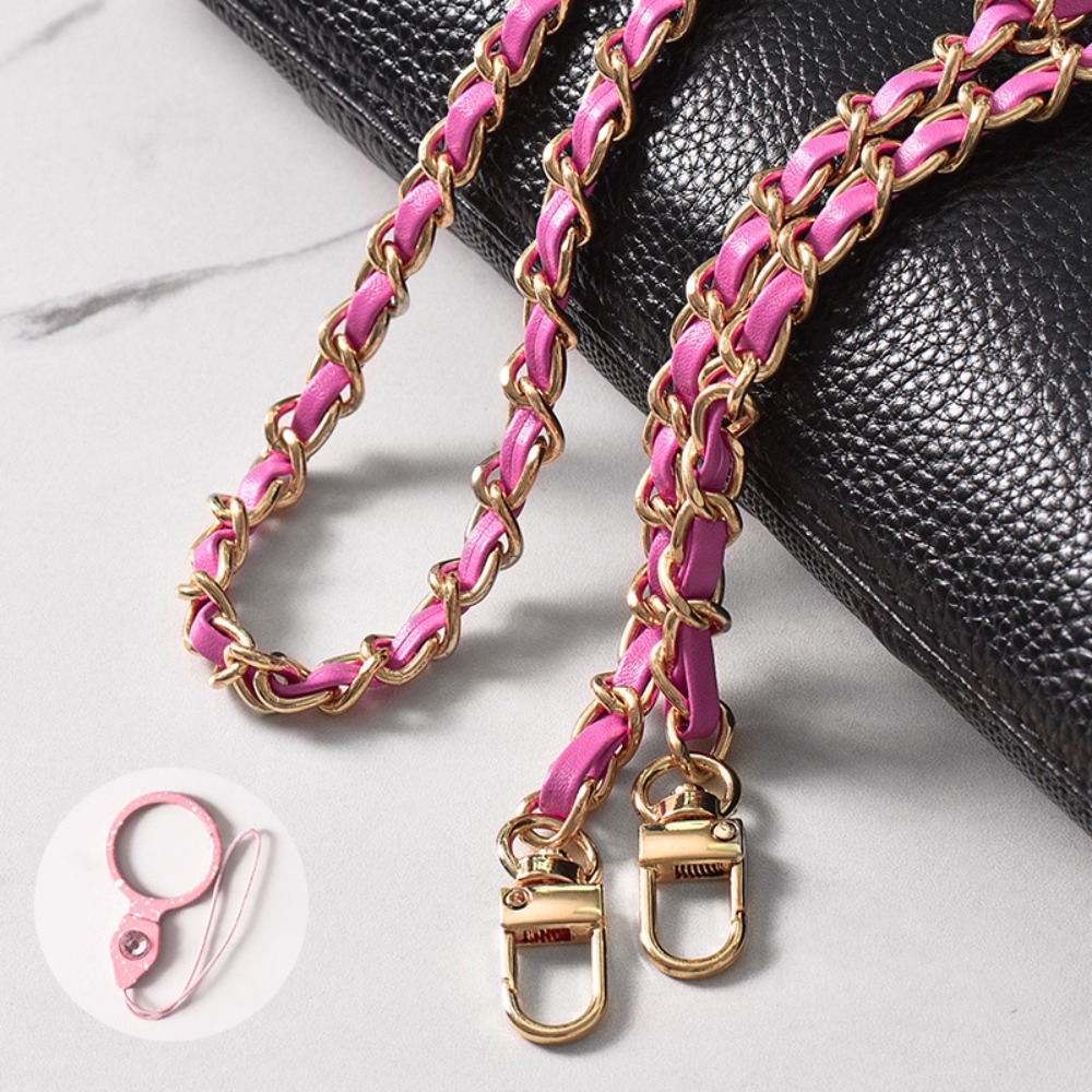 1Pc Anti Loss Metal Leather Crossbody Phone Strap Cellphone Hanging Rope Hanging Neck Phone Chain Mobile Phone Pendant