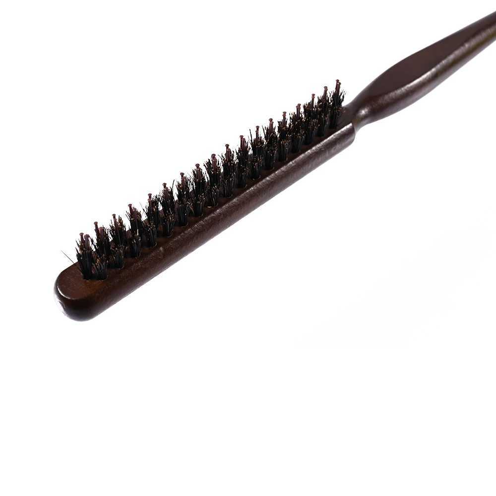 Professional salon teasing hair brush fine wood line comb eyelash extension hairstyle styling tools DIY W241112