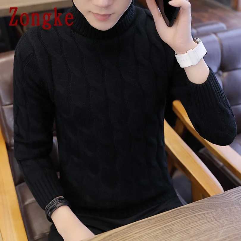 White turtle neck mens winter sweater mens solid color striped pull-out mens turtle neck M-2XL 2023 new arrival W2411111