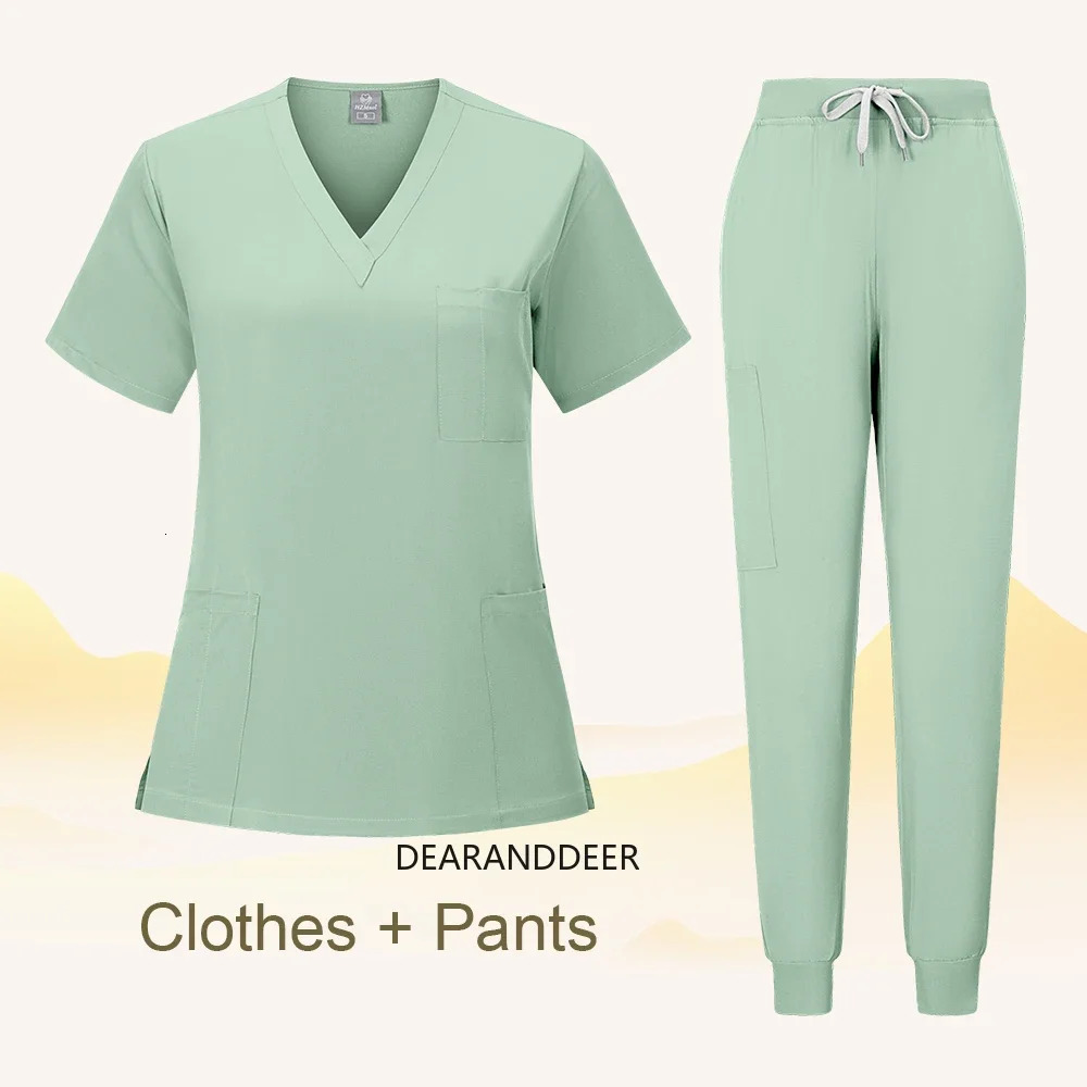Doctors clinical uniform for women dental clinic jogger pants gown pet hospital set spa workwear nurse accessories 241112