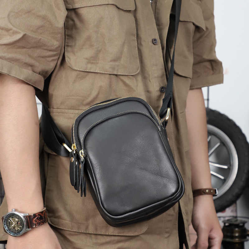 Genuine Leather Men's Shoulder Bag Large Capacity Messenger Sling Bags Casual Small Mini Male Crossbody Bags Handbag 0fa80