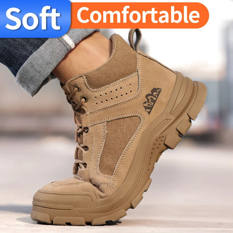 work shoes men Smashproof staroof Wearresistant comfortable steel toe safety 241112