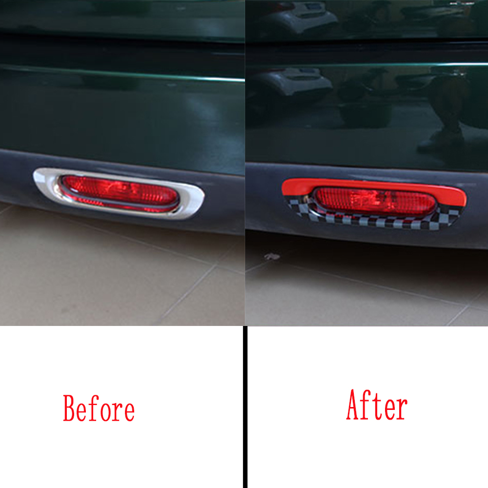 The Black Flag Decorative Circle Car Taillight Paste Shell Stickers For Mini Cooper One JCW S F55 F56 Car-Styling Accessories