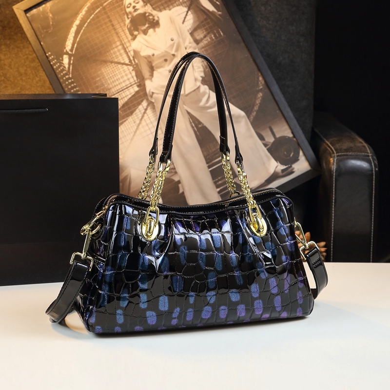 Genuine Leather Women Handbags 2024 New Fashion Female Portable Tote Bag Large-Capacity Cowhide Middle-Aged Mother Shoulder Bags BagVoyage