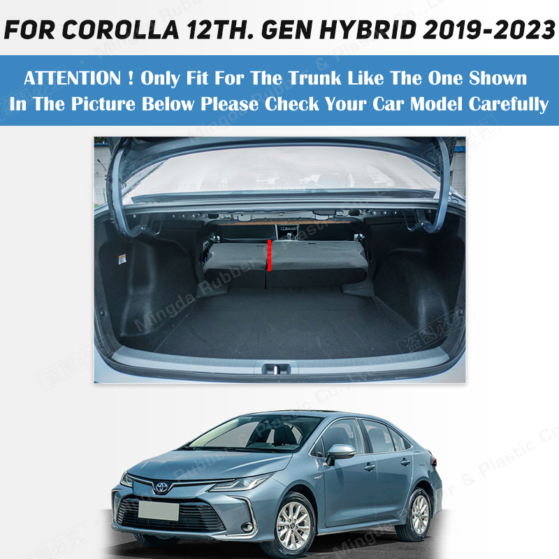 Full Coverage Trunk Mat For Toyota Corolla Hybrid 12th. Gen 2019-2023 22 21 20 Car Boot Cover Pad Interior Protector Accessories 4b239