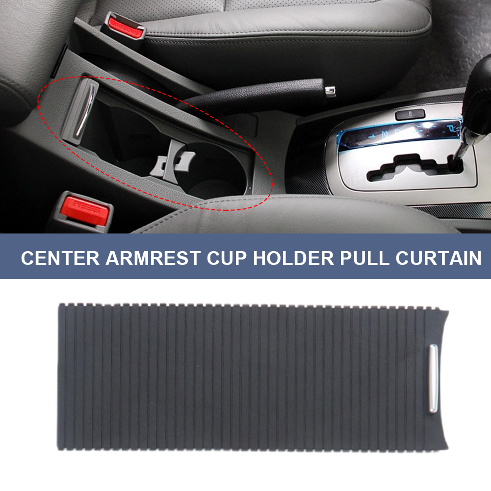 For VW Golf 6 2009-2014 Center Armrest Box Cover Plate 5KD83253195T Pull Curtain 5KD83253182V Shutters Cup Holder