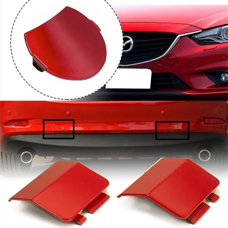Front Rear Bumper Towing Hook Cover For Mazda 6 Atenza Sedan 2017 2018 2019 ABS Tow Hauling Eye Trailer Cap Car Accessorie abe52 5 6504e