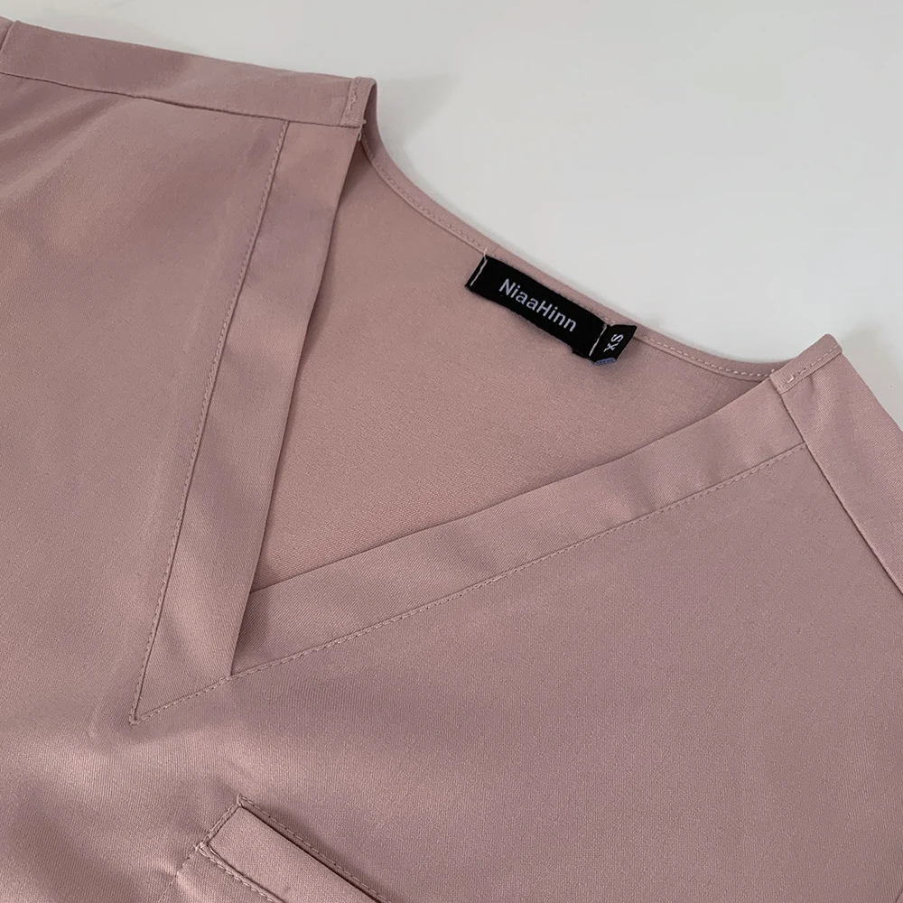 Uniform Medical Medical Supplies Nurse Doctor Scrub Sets Women Men V Neck Top Drawstring Pants Nursing Uniform Lab Spa Workwear smile