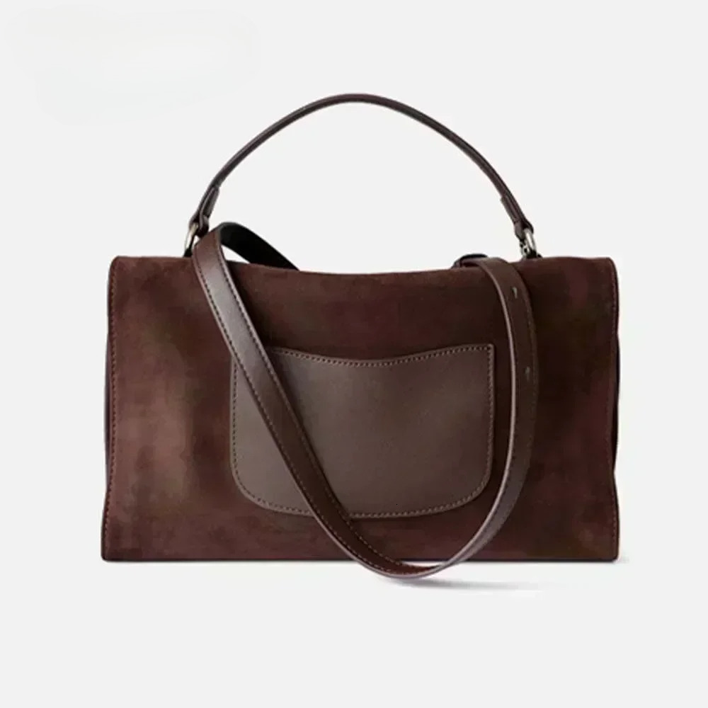 MS Leather Women Bags Crossbody Bag Soft Frosted Cowhide Boston Handbag Autumn New Daily Purses Casual Tote Genuine Leather