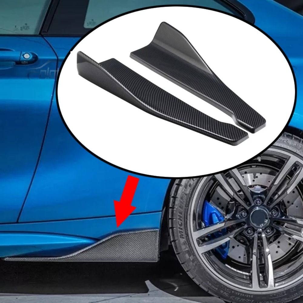 Universal 48CM Length Car Side Skirt Bumper Spoiler Splitter Protector Scratch
