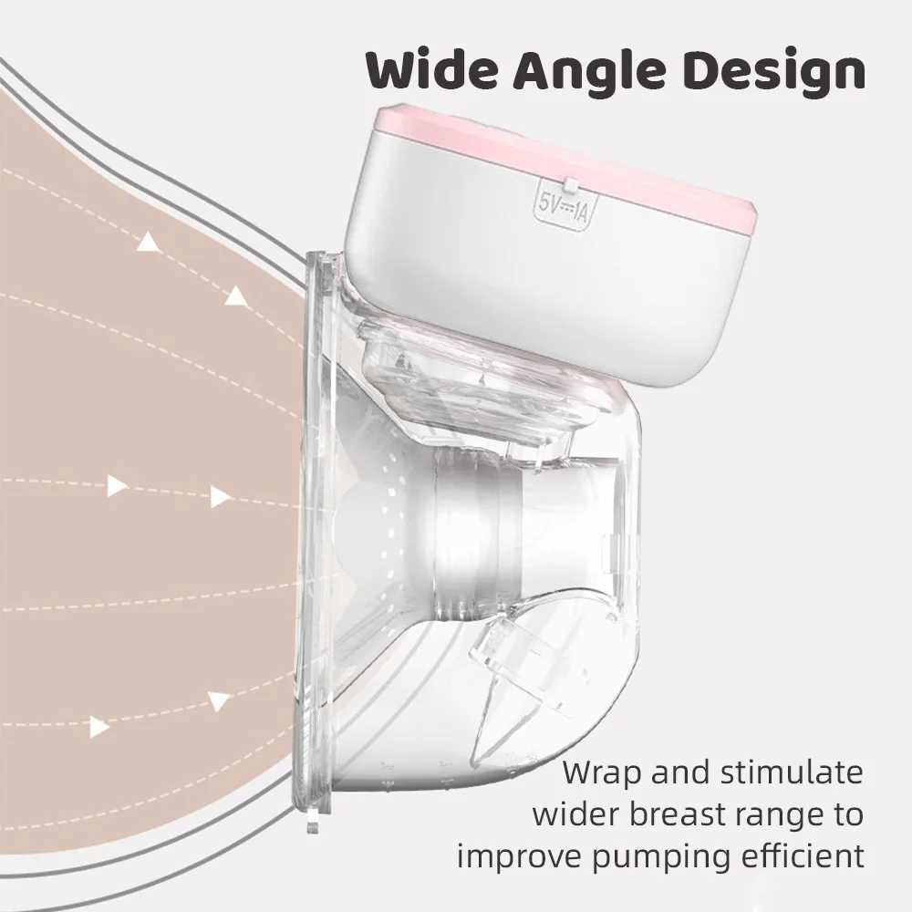 Breastpumps Breastpumps Wearable Electric Breast Pump Anti-Backflow 4 Modes 12 Levels Breastfeeding with BPA-Free Milk Collector 240412