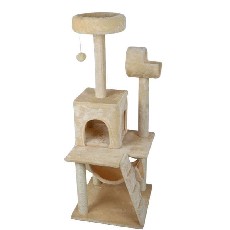Cat Climbing House Top Selling Products Modern Cat Furniture With Hanging Toy Funny Pet Toy Cat Tree