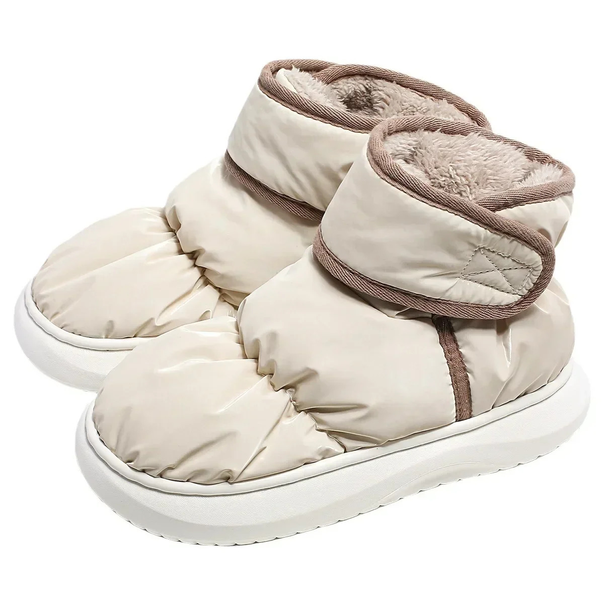 Winter Warm Thicken Plush Waterproof Snow Boots Women Non Slip Thick Bottom Cotton Padded Ankle Boots Outdoor Woman Shoes 2024 241112