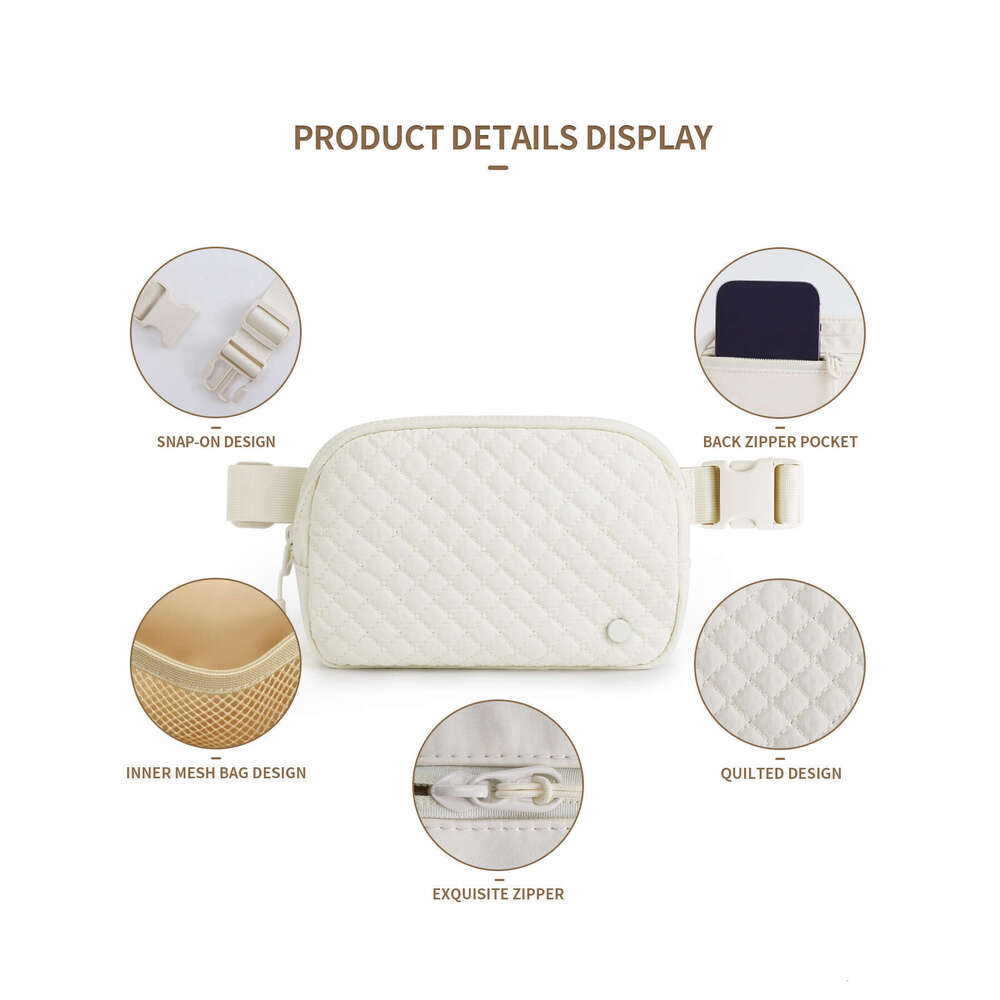 Quilted bag Fanny pack nylon waterproof chest cover outdoor sports running