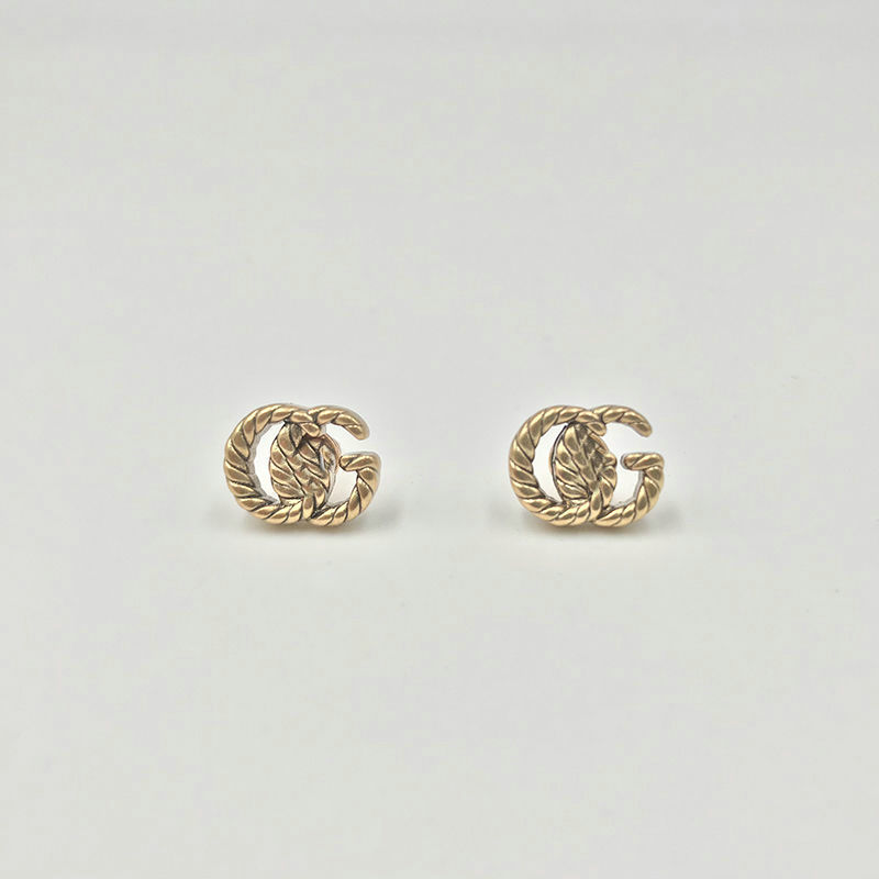 brand letter vintage stud earrings circle silver gold earrings fashion new temperament Jewelry luxury brand Designer Earrings