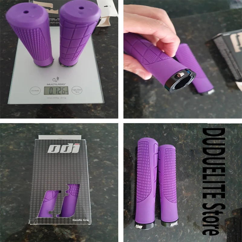 1 Pair ODI Mountain Bike Handlebar Grip Soft Rubber MTB Grips Anti-skid Comfortable Lockable Bicycle Grips Ultralight Bike Parts