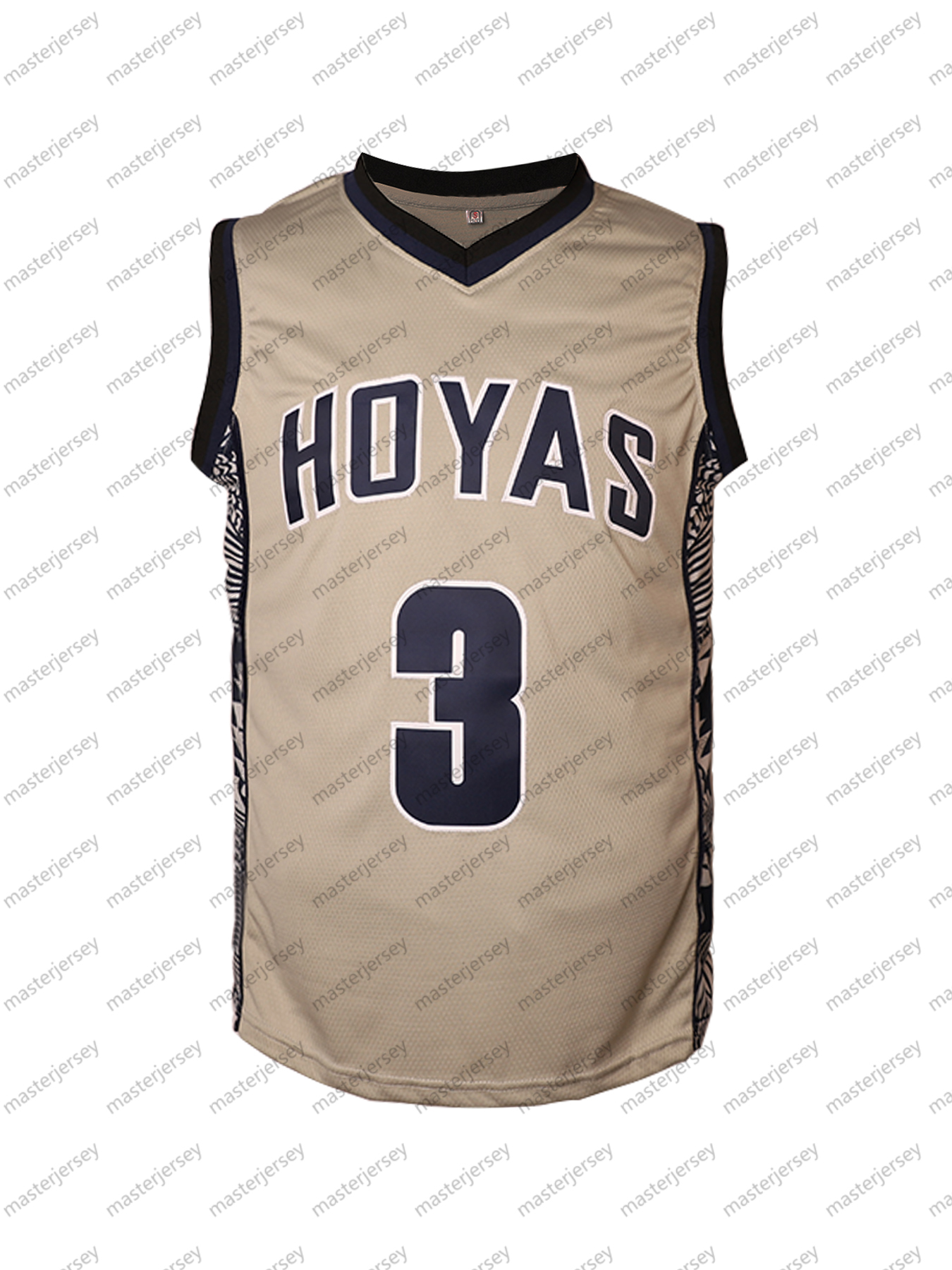 #3 IVERSON Men's Basketball Jersey Sweatshirt - Embroidered Movie Mesh Letters & Numbers, Crew Neck Sleeveless Training Vest, Loose Fit Athletic 