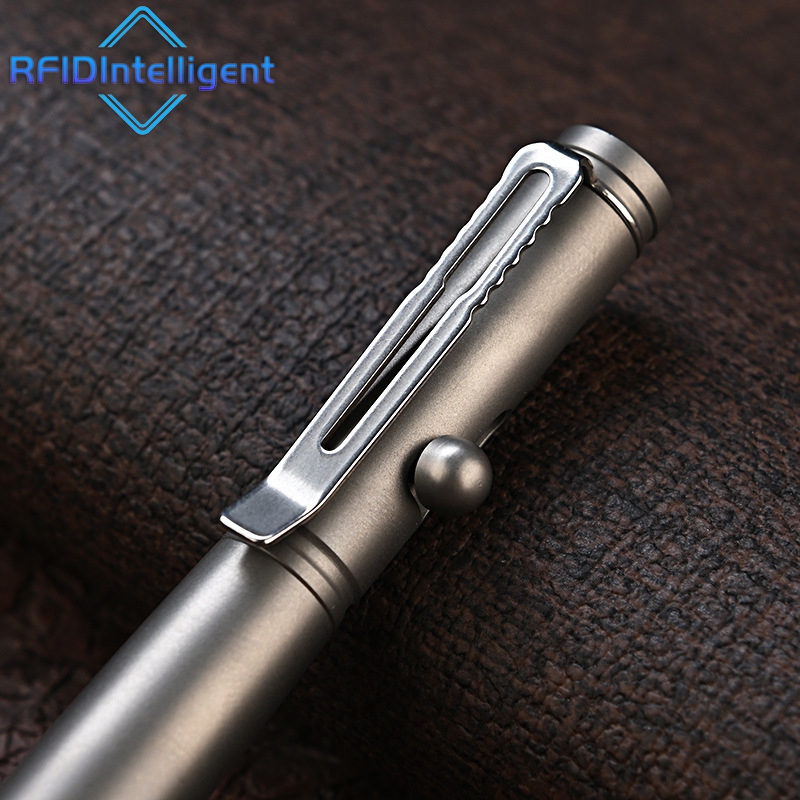 Portable Titanium Alloy Ballpoint Pen Writing Pen Self Defense Personal Security Equipment for Outdoor Traveling Office Gift