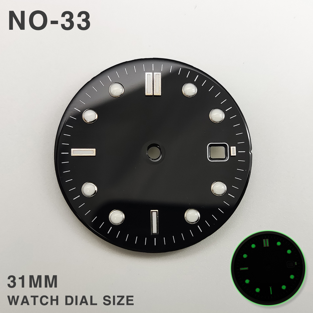 31mm Watch Dial For Seamaster 300 For 2813 8215 821A 2836 Movement Watch Face Accessories Watchmaker Watch Repair Accessory Tool