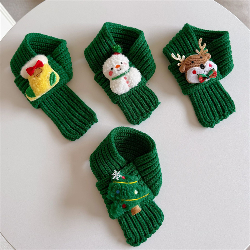 Pets Santa Scarf Christmas Scarf for Cats Pets Christmas Costume for Cat Rabbit Puppy Doll