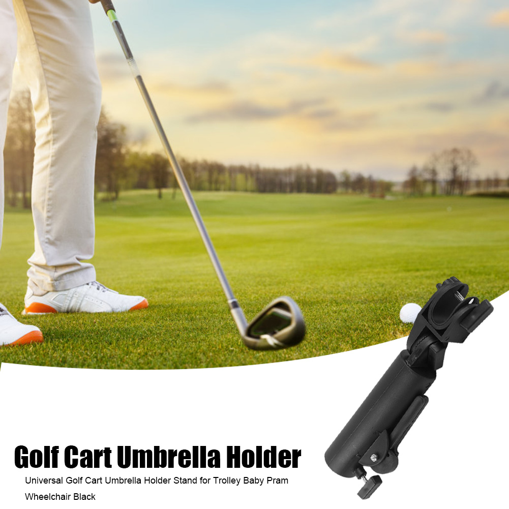 Universal Golf Cart Umbrella Holder Stand Trolley Baby Pram Wheelchair Umbrella Munt Bracket Golf Trolley Umbrella Stand Clip