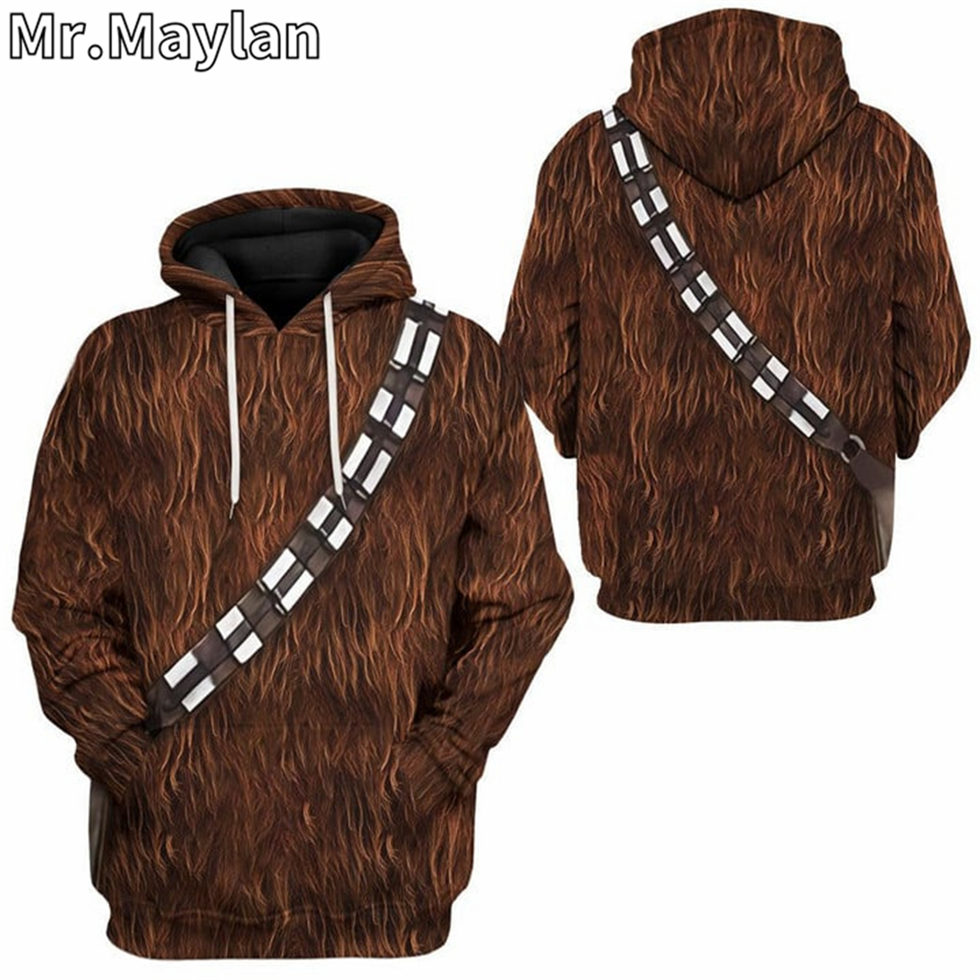 Cosplay 3D Full Printed ChewBacca Jacket Men/women Hoodie Unisex Casual Boys Streetwear Sweatshirt Pullover Sudadera Hombre