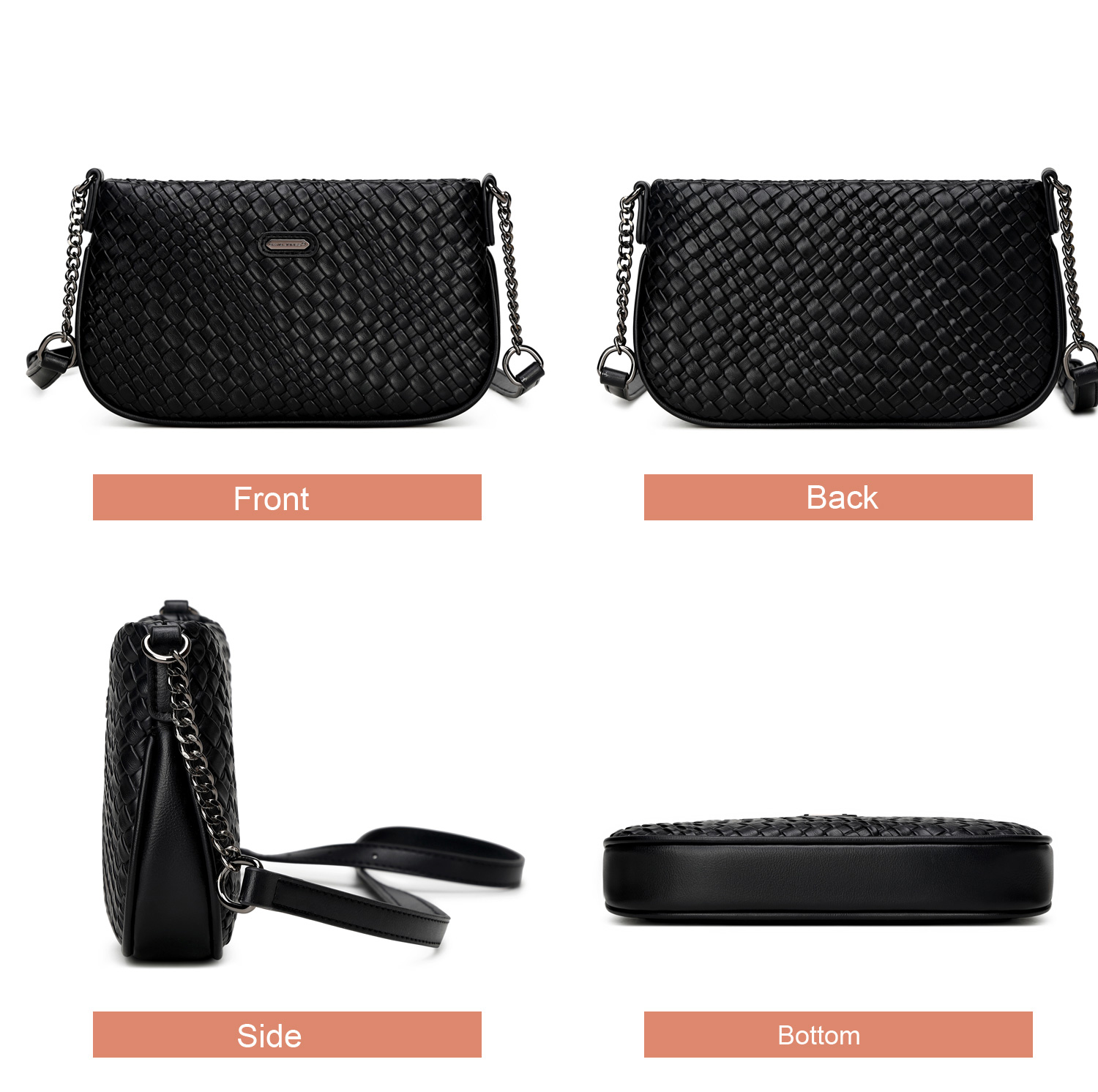 2024 New David Jones Woman Classic Lingge Crossbody Bag Ladies Solid Color Simple Handbag For Work Party Gift 04bcf