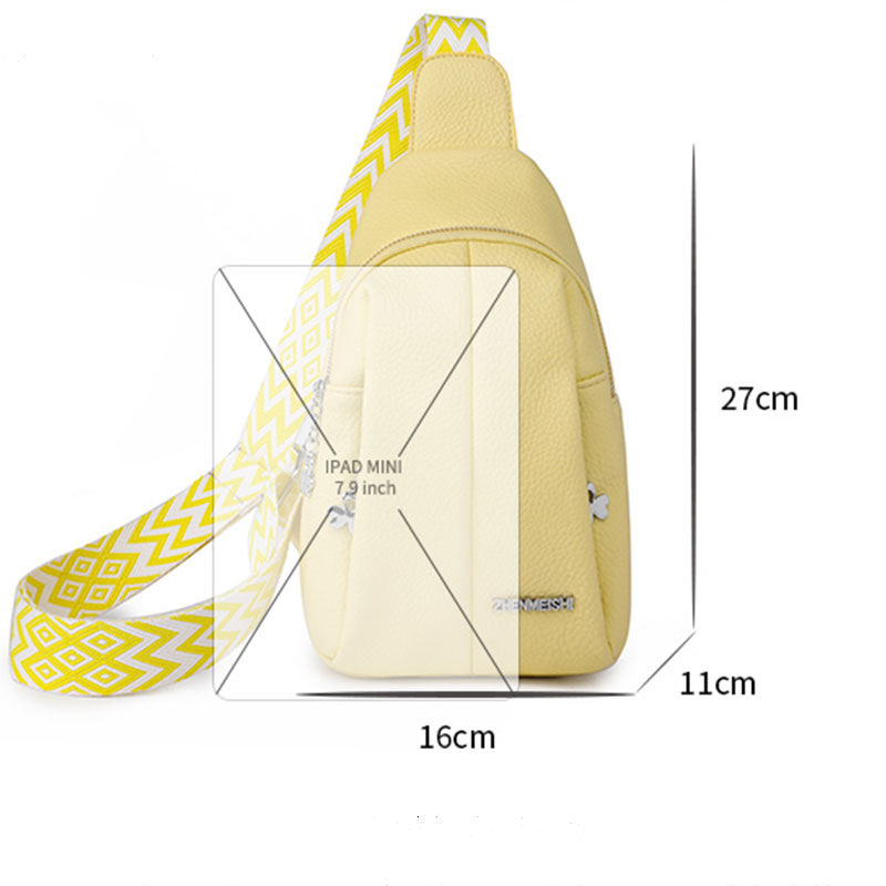 Women Bag Women Bag Chest Bags Soft PU Leather New Trend Bags Female Crossbody Bag Shoulder Messenger Bags Multiple Pockets Pack 431fa
