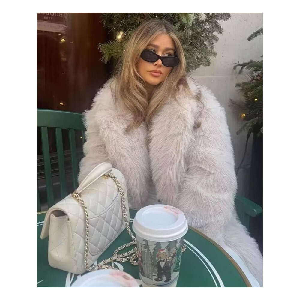 shanshi fur coat women Autumn/Winter Women's Wear Artificial Warm Medium to Long Thick Coat Fur Haining