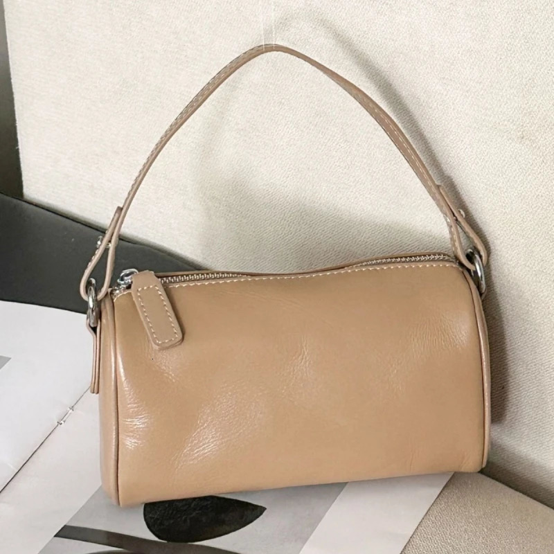 YANATARI handbag leather bag Soft Leather minimalist Crossbody women female y shoulder Vintage Bag 241111