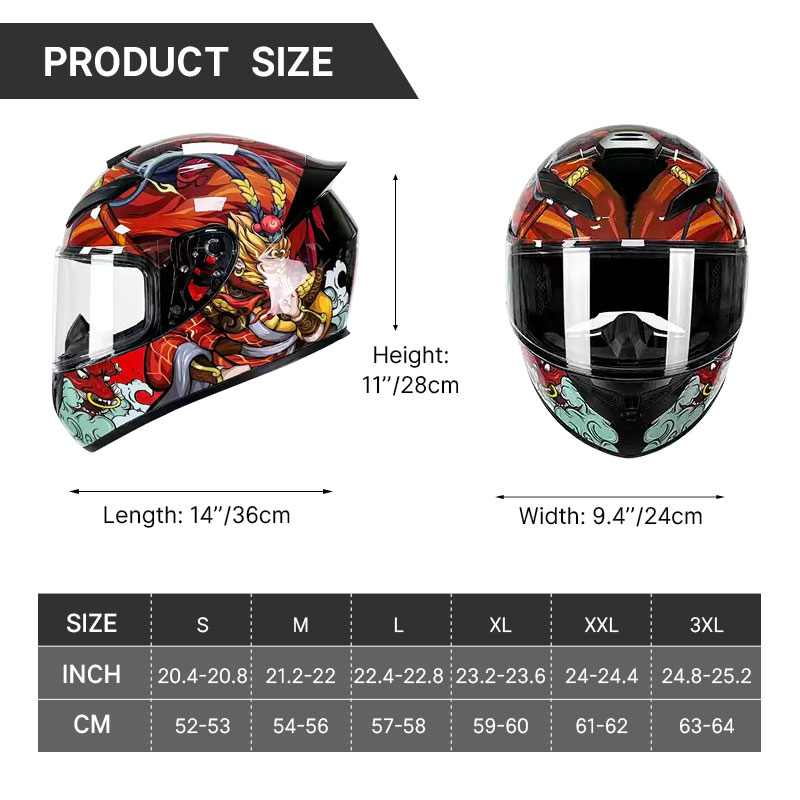 Full Face Helmet Motocross Helmet Breathable Helmet Wear-Resistant Helmet For Motorcycle Anti-Fall Motorcycle Helmets Supplies