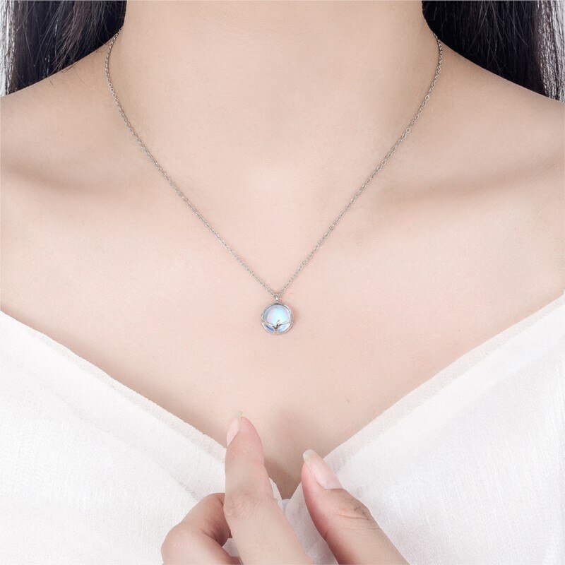 Moonstone Antler Stud Earrings Necklace Bracelet Jewelry Sets for Women Engagement Party Jewelry