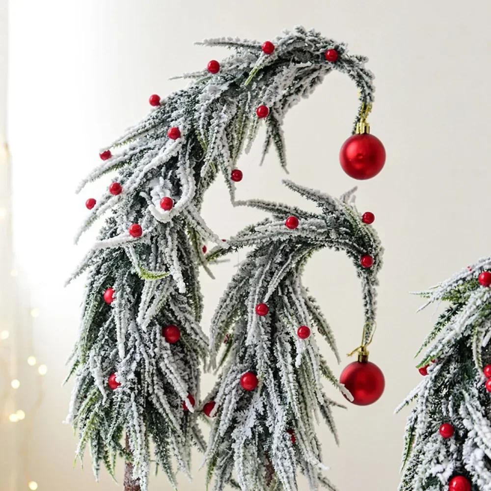Snow Flocking Artificial Christmas Tree Fake Snow Powder Tree Wreaths Xmas Crafts Village Display Winter Christmas Decorations