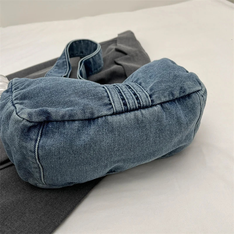 MUDUO Womens High Quality Canvas Shoulder Bag Laundry Denim Casual Handbag Fashion Tramp Japanese and Korean Bag 241111