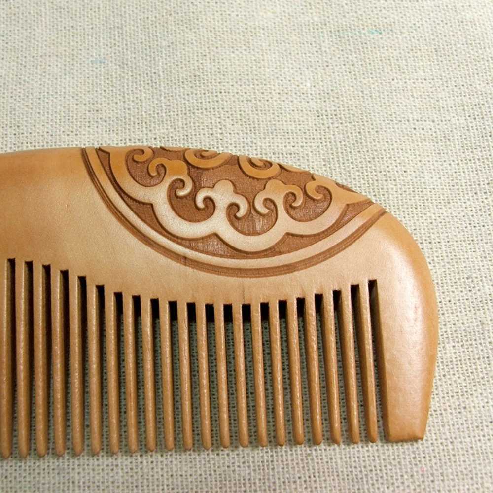 Health care salon styling and hairdressing tools hair brush peach wood comb new static natural massage hair comb Pro W241112