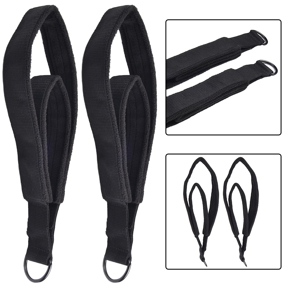 Durable Foot Straps Pilates Straps 2pcs Double Loop For Foot Pilates Reformer Straps Training Belt For Home Gym