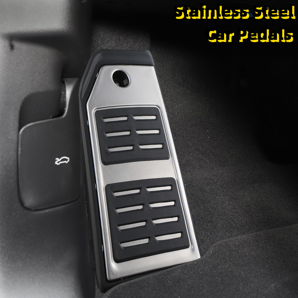 For Audi Q7 SQ7 Q8 2016-2021 Touareg 2019-21/ Porsche Cayenne 2018-21 Car Accessories Fuel Gas Brake footrest Pedal Cover Plate