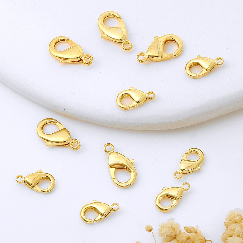 Versatile Zinc Alloy Latch Hook Key Ring Ideal for Keys & Accessories golden thousand A pack of 1000 pieces