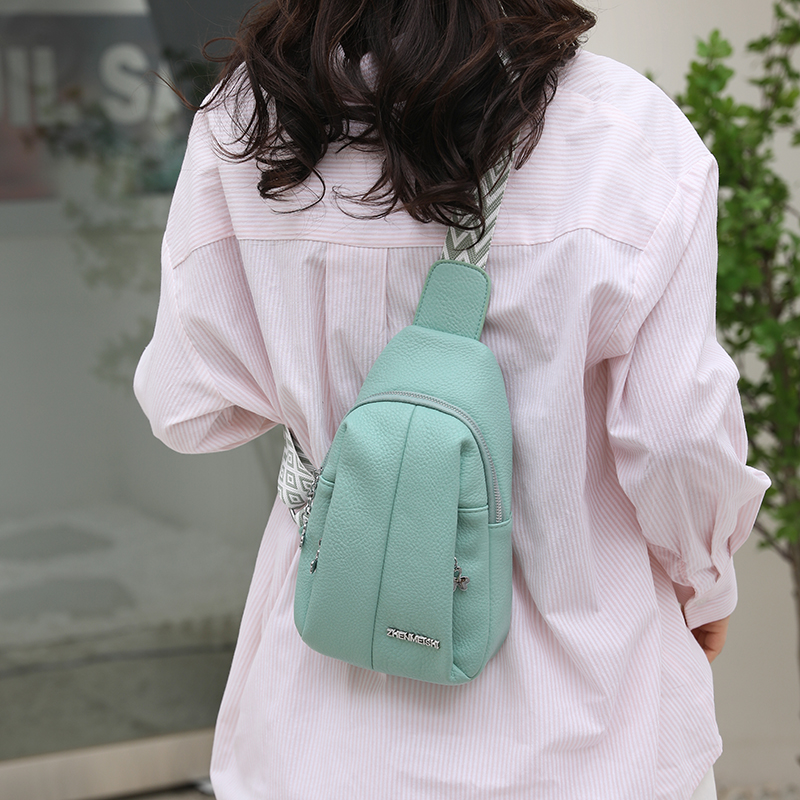 Women Bag Women Bag Chest Bags Soft PU Leather New Trend Bags Female Crossbody Bag Shoulder Messenger Bags Multiple Pockets Pack 431fa