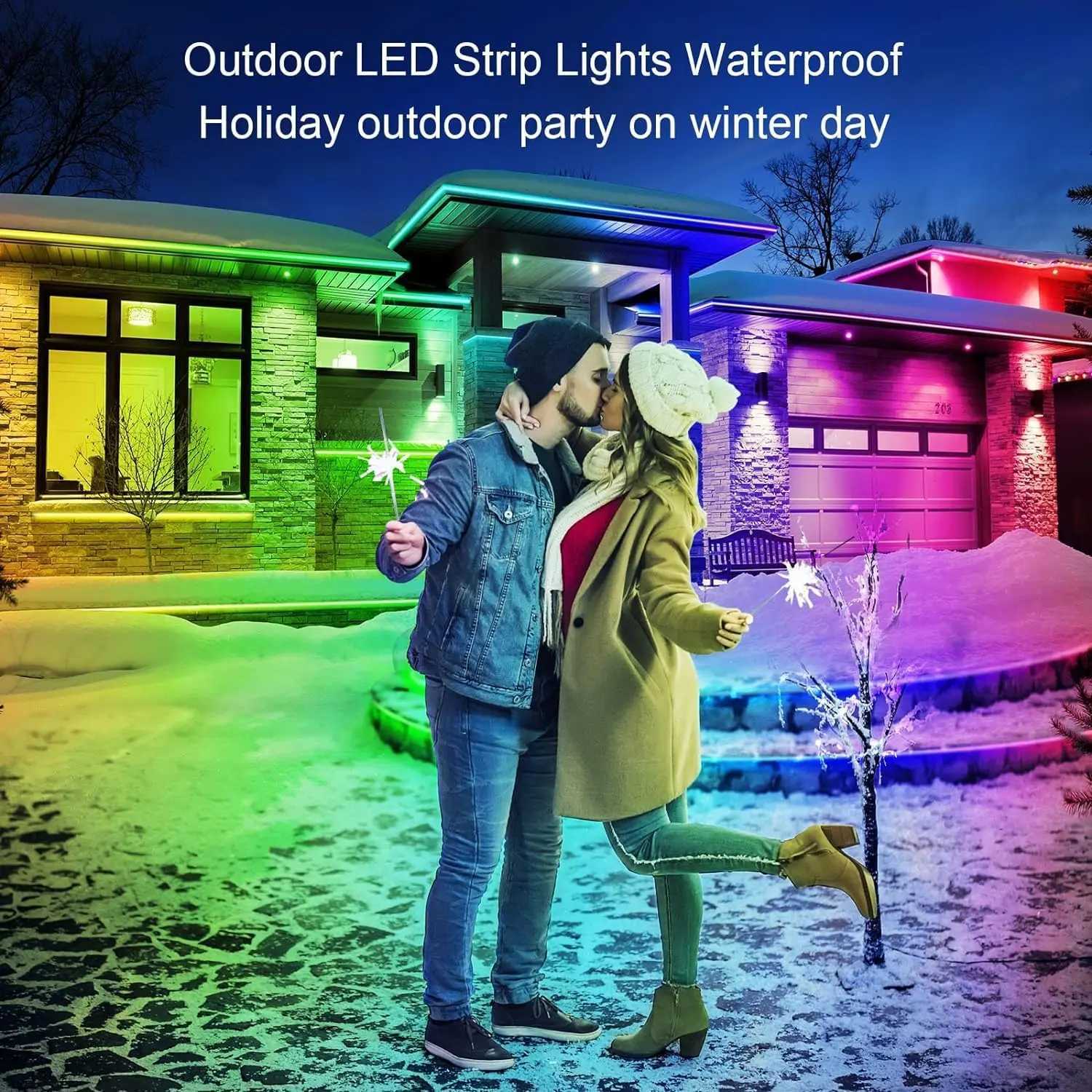 400ft Outdoor LED Strip Lights Waterproof With self-adhesive backIP68 Outside Led Lights Strips WaterproofLX241112
