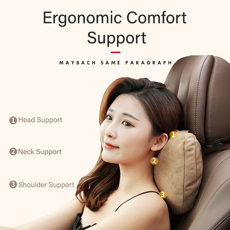 Car Headrest Neck Support Travel Pillow Maybach Design S Class Soft Universal Top Quality Adjustable Seat Pillows Car Accessory b259e 5 d1cd0