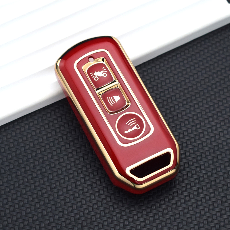 3 Buttons Auto Shell Fob Holder for Honda Xadv 350 Forza 750 300 Sh 350 PCX Remote Key Case Cover Protector Accessories a9d8a 5 ad33a