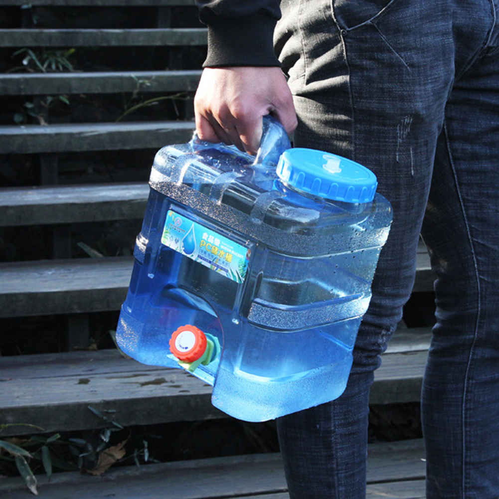 18/20/22L Water Carrier Tank Food Grade Water Storage Bucket Large-Capacity with Faucet Outdoor Accessories for Hiking Fishing 834c9