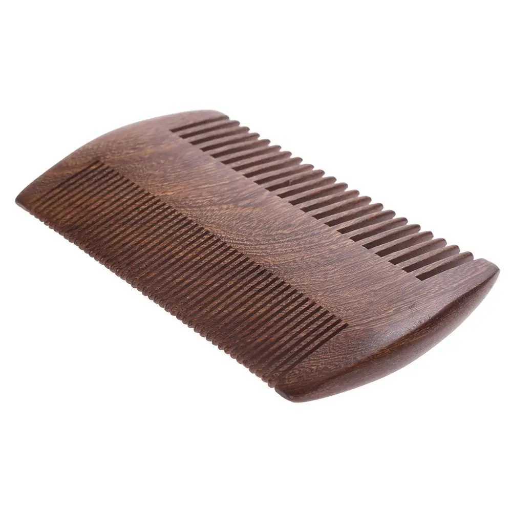 New handmade sandalwood bag anti-static wooden comb beard comb hair styling accessories W241112