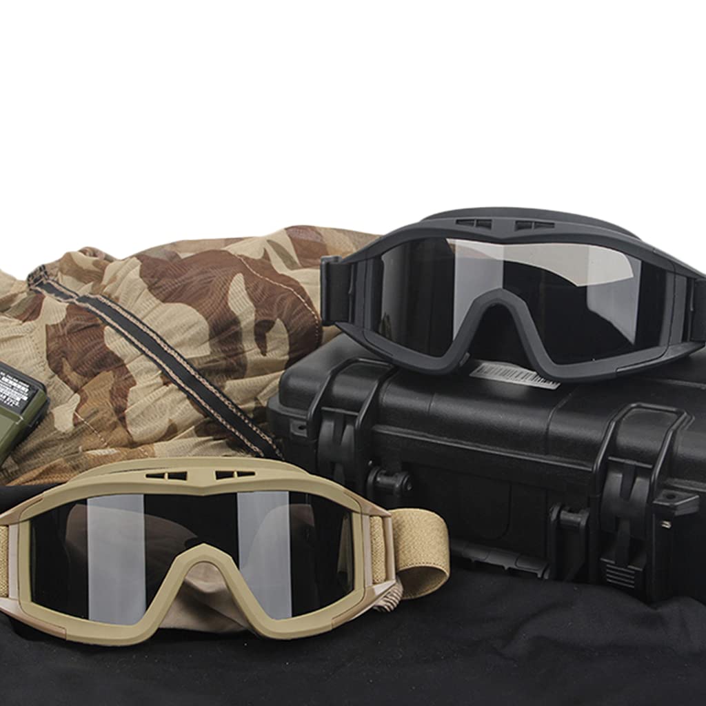 MICH Tactical Helmet Sets, with Helmet Cover & Goggles & NVG Mount, Army Combat Airsoft Paintball Helmd, for CS Airsoft Hunting