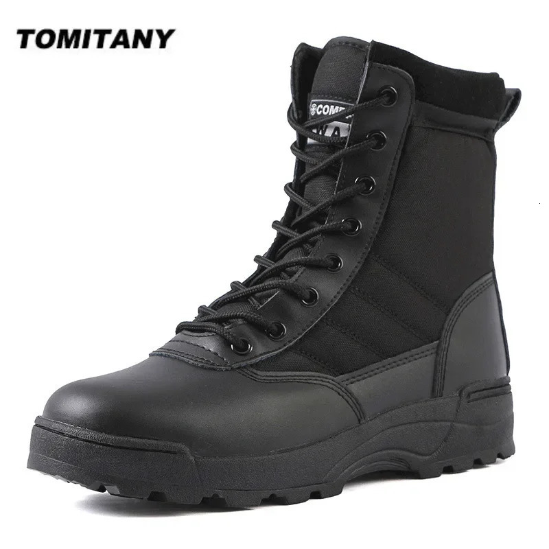 Tactical boots special forces desert combat boots outdoor hiking boots ankle shoes work safety shoes 241126