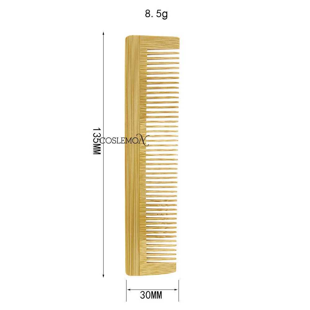Wooden bamboo comb massage hair natural anti-static tangling hair cutting brush salon hair care styling tool W241112
