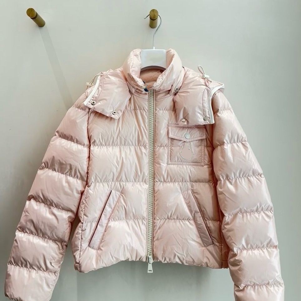 Women new cute candy Macaroon color hooded white duck down coat designer short style parkas SMLXL