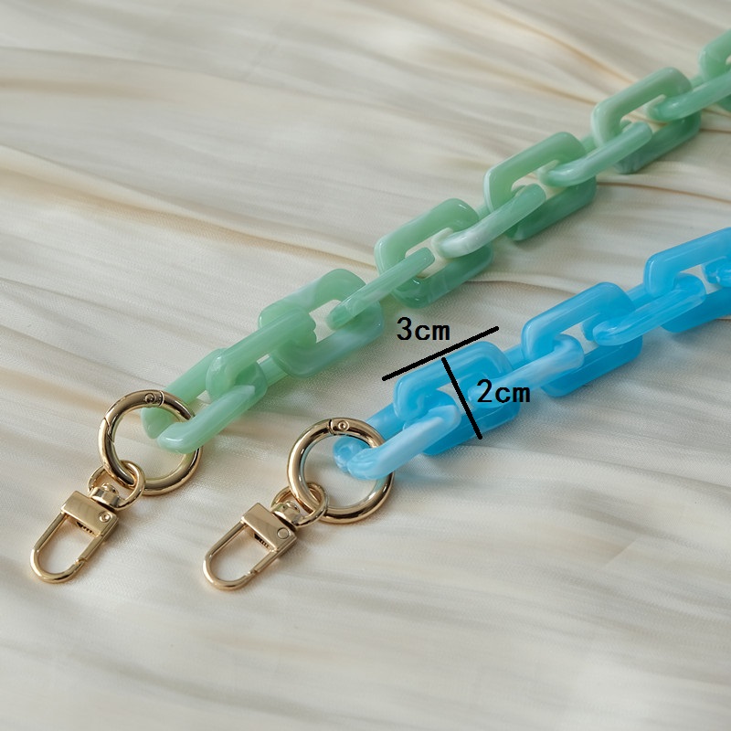 New Phone Accessory Detachable Chain Candy Crossbody Long Phone Case Chains Acrylic Shoulder Lanyard Cell Mobile Patch Strap